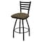 Holland Bar Stool Co 25" Swivel Counter Stool, Black Wrinkle, Graph Cork Seat X410 - alternate 1